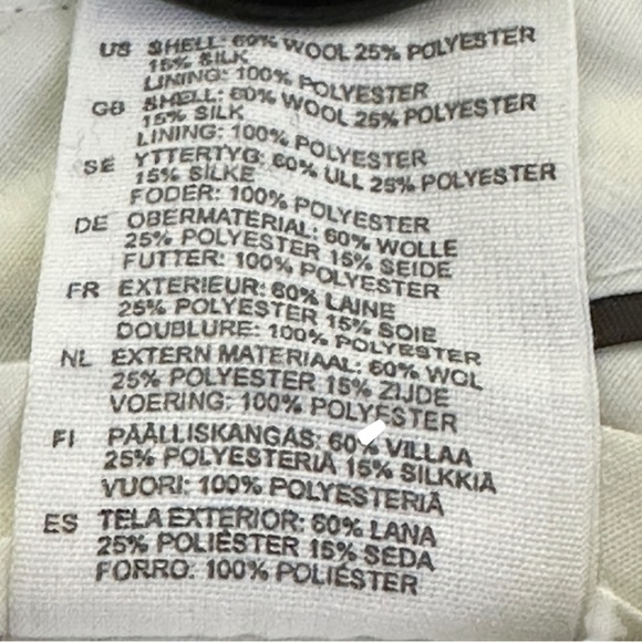 316 - H & M PANTS/CROP STYLE 60% WOOL PARTIALLY LINED - Picture 16 of 16